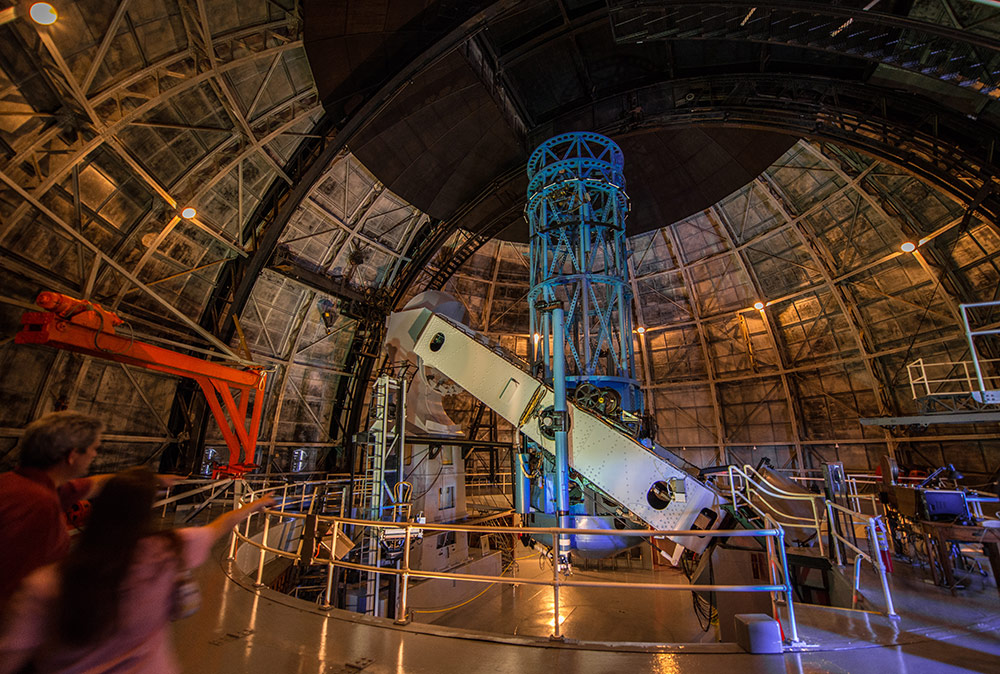 The 100-inch telescope on Mt. Wilson was the instrument used by Edwin Hubble to discover that the Milky Way was just one of countless “island universes,” or independent galaxies, as well as the fact that the universe is expanding.