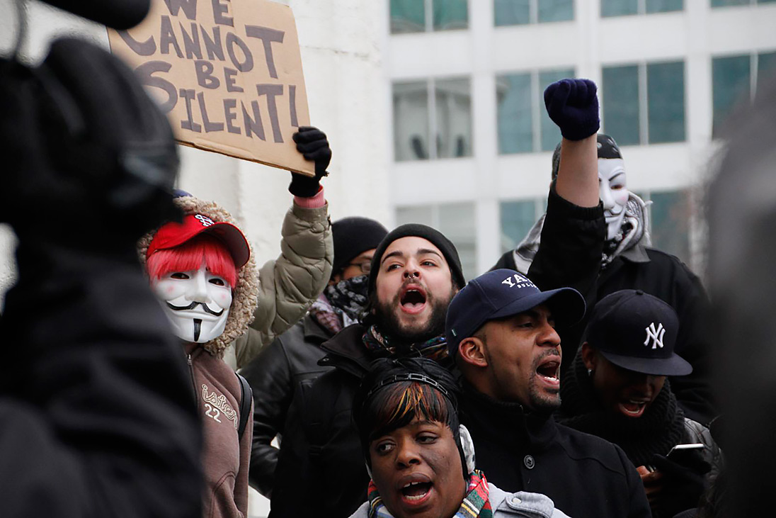 Ferguson protest in downtown St. Louis