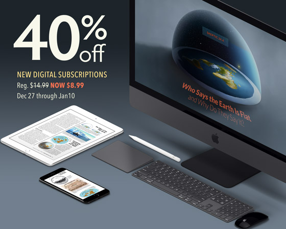 Save 40% on new digital subscriptions to Skeptic magazine at PocketMags.com