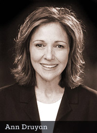 Ann Druyan, wife and collaborator of the late Dr. Carl Sagan (photograph by Ron Luxemburg)