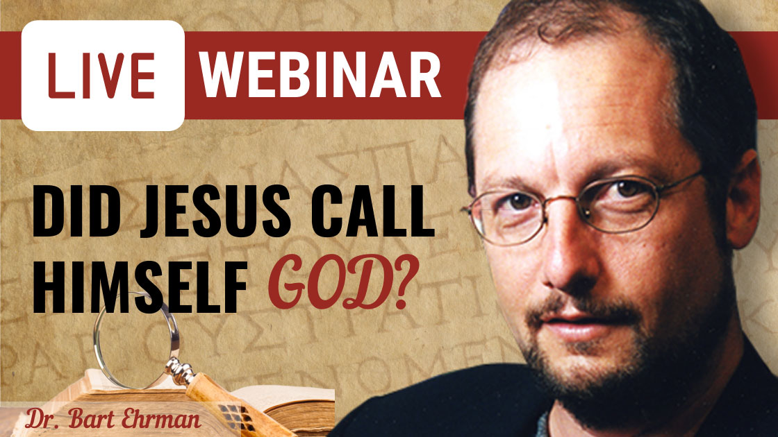 Register to see Dr. Bart Ehrman lecture online