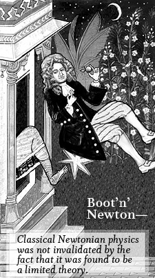 Boot'n' Newton (illustration by Pat Linse)