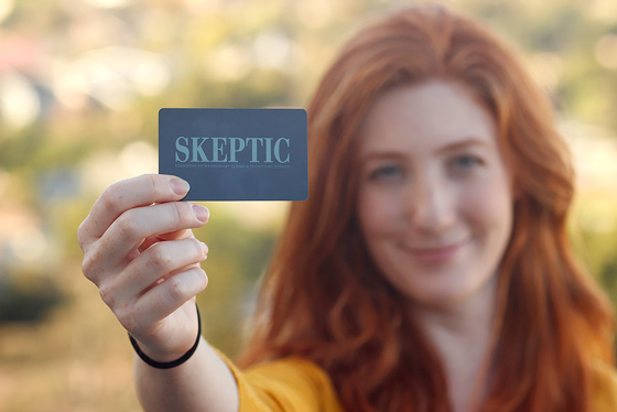 Let the world know that you are a Card-Carrying Skeptic.