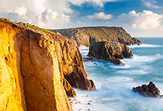 Cliffs at Lands End, Cornwall