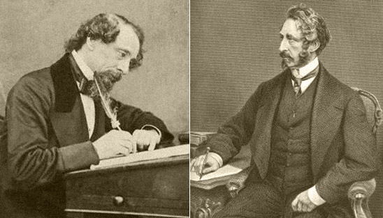 Charles Dickens and Edward Bulwer-Lytton