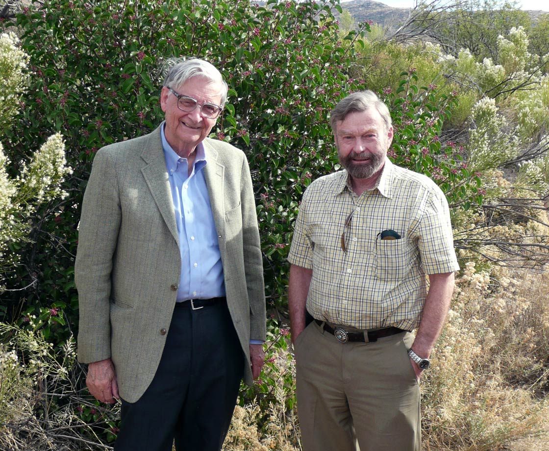 Edward O. Wilson (left) and Bert Holldobler (right) in 2009