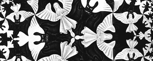 MC Escher's illusion of angels and devils 