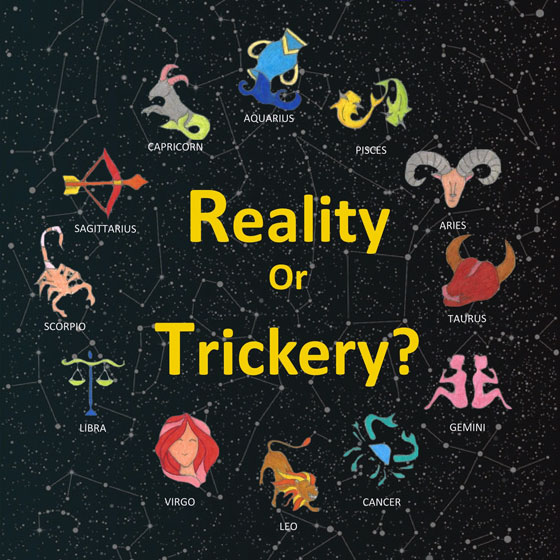 Horoscopes: Reality or Trickery? (detail of bookd cover)