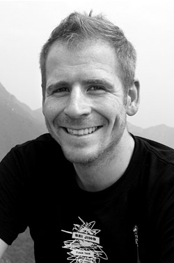 Jason Loxton in China during a 2010 research trip.