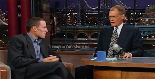 Lance Armstrong and David Letterman