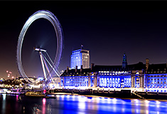 London Eye Ferris Wheel on the River Thames