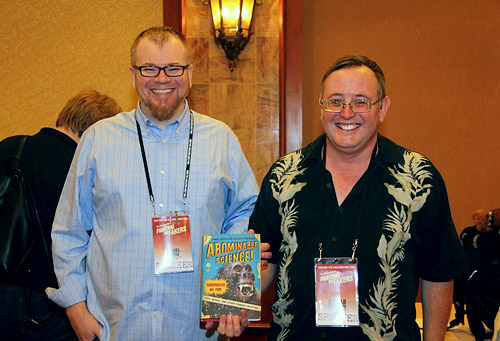 Daniel Loxton (left) and Donald Prothero (right) at The Amazing Meeting 2013 (Photo by David Patton)