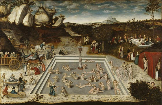 The Fountain of Youth, 1546 painting by Lucas Cranach the Elder [https://en.wikipedia.org/wiki/The_Fountain_of_Youth_(Cranach)]