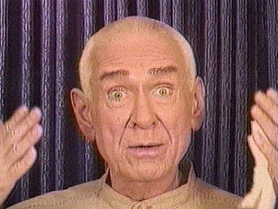 An image of Marshall Applewhite during a video broadcast produced by Heaven's Gate (religious group) [https://en.wikipedia.org/wiki/File:Marshall_Applewhite.jpg]