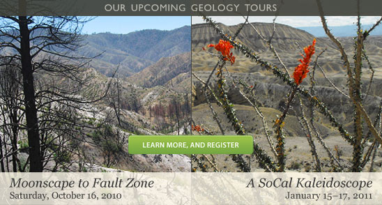 The Skeptics Society presents two new geology tours