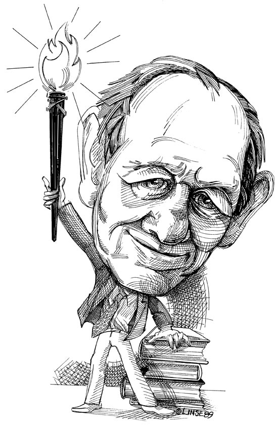 Paul Kurtz (Illustration Copyright 1989 by Pat Linse)