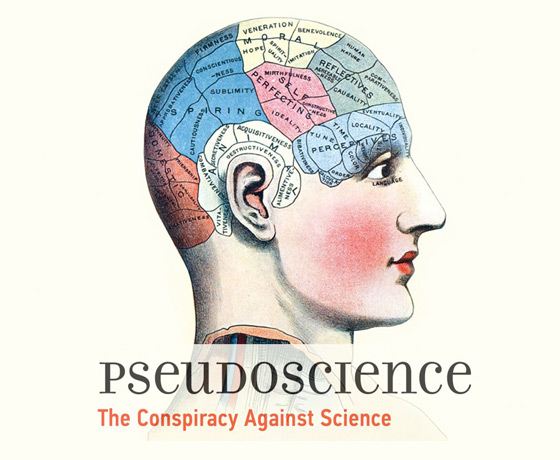 Pseudoscience: The Conspiracy Against Science (reassembled details of book cover)