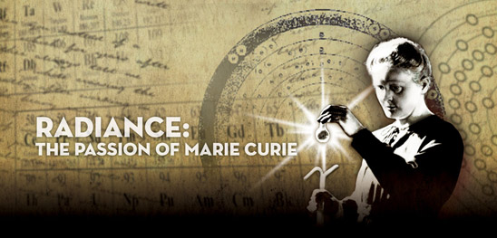 Radiance: The Passion of Marie Curie (screenshot from geffenplayhouse.com)