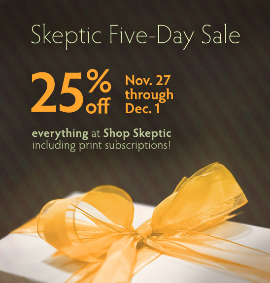 Skeptic 5-day sale on now through December 1, 2013 (PST)