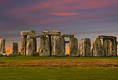 Stonehenge at sunset