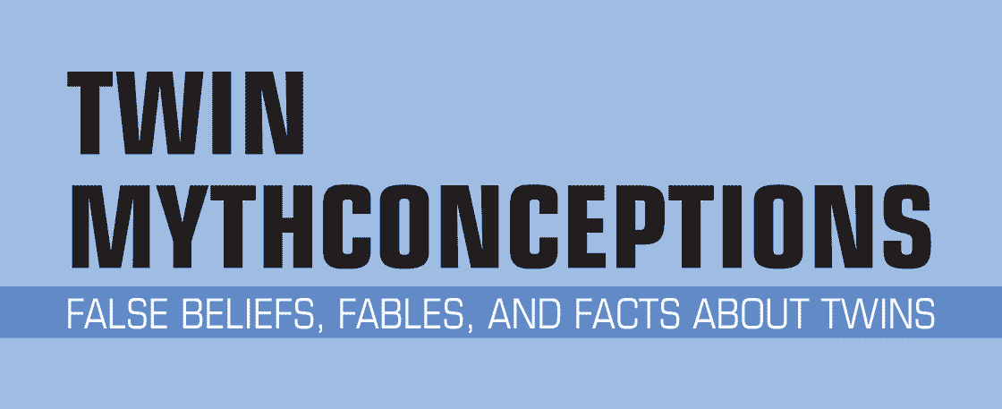 Twin Mythconceptions: False Beliefs, Fables, and Facts about Twins (book cover detail)