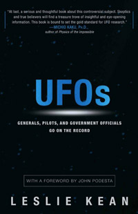 UFOs: Generals, Pilots, and Government Officials Go on the Record (book cover)