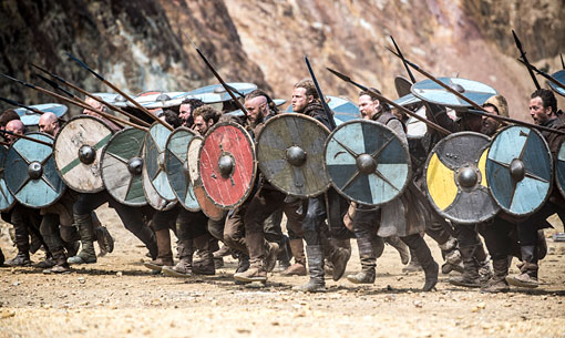 Ragnar's army charges into battle