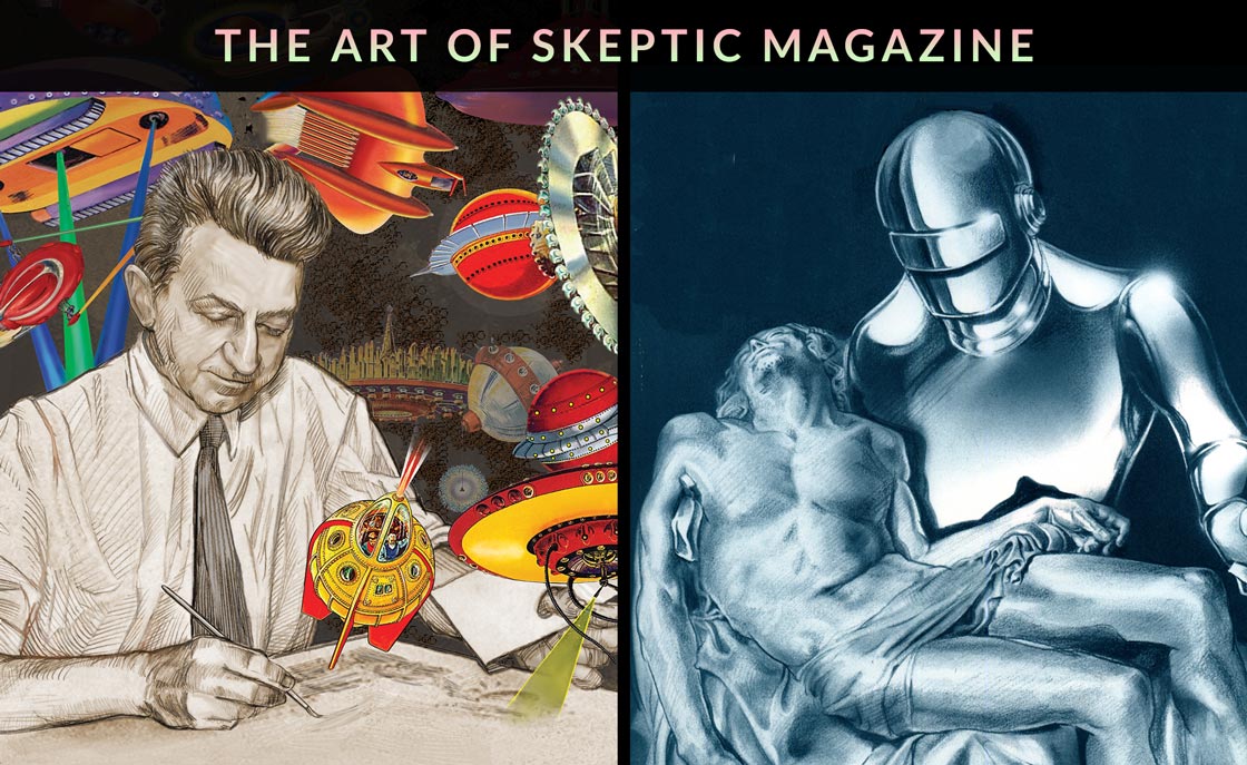 The Art of Skeptic Magazine (two covers by Pat Linse)