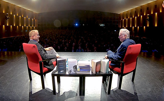 Richard Dawkins and Michael Shermer in conversation i Berlin