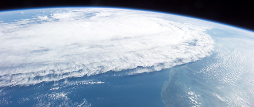 Hurricane Ophelia on September 10, 2005, captured by the Expedition 11 crew
aboard the International Space Station. Courtesy of NASA 