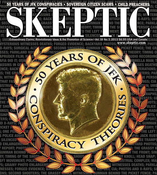 Skeptic magaine 18.3 (Fifty Years of JFK Conspiracy Theories), available in print and digital formats