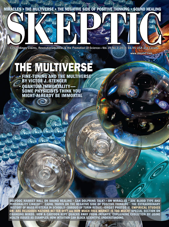 Skeptic magaine 19.3 (The Multiverse), available digitally now and for pre-order in print from Shop Skeptic