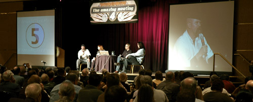 MythBusters at The Amazing Meeting 4 (photograph by Emrys Miller)