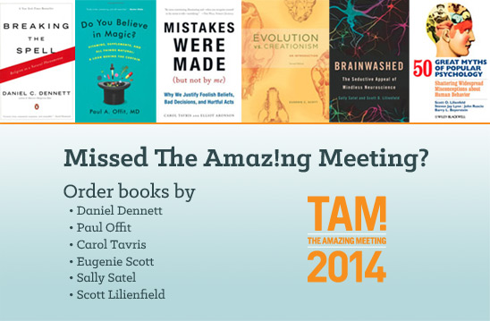 Order books from The Amazing Meeting 2014